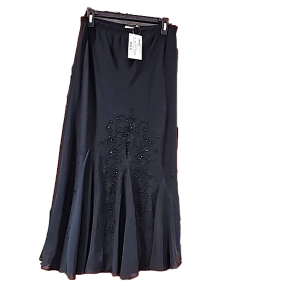 R&M Richards formal Occasion Skirt Black size 12 nwt